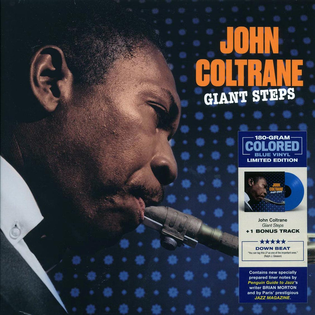 John Coltrane - Giant Steps (+bonus track) (ltd. ed.) (180g) (blue vinyl) vinyl LP front cover