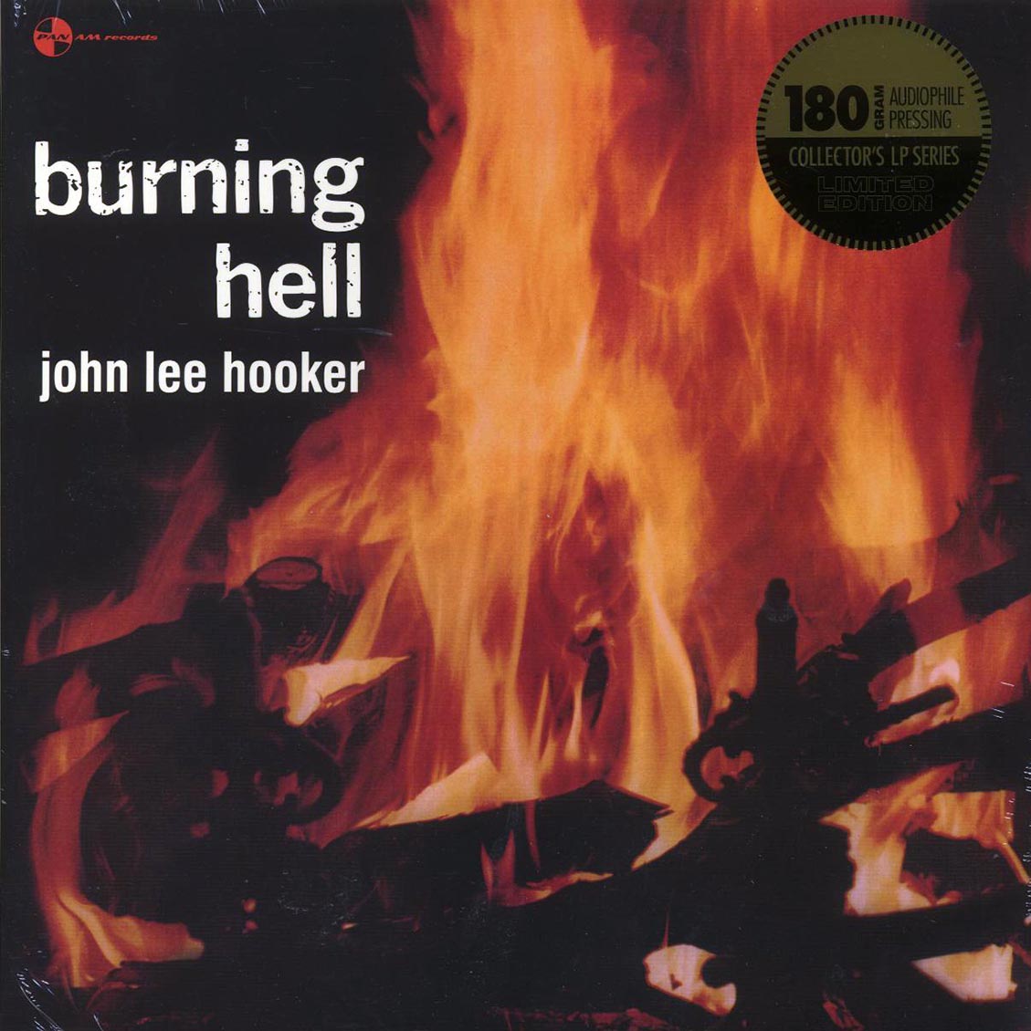 John Lee Hooker - Burning Hell (+4 bonus tracks) (ltd. ed.) (180g) vinyl LP front cover