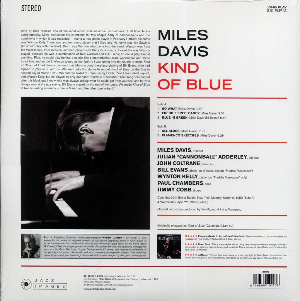 Miles Davis - Kind Of Blue (ltd. ed.) (180g) vinyl LP back cover