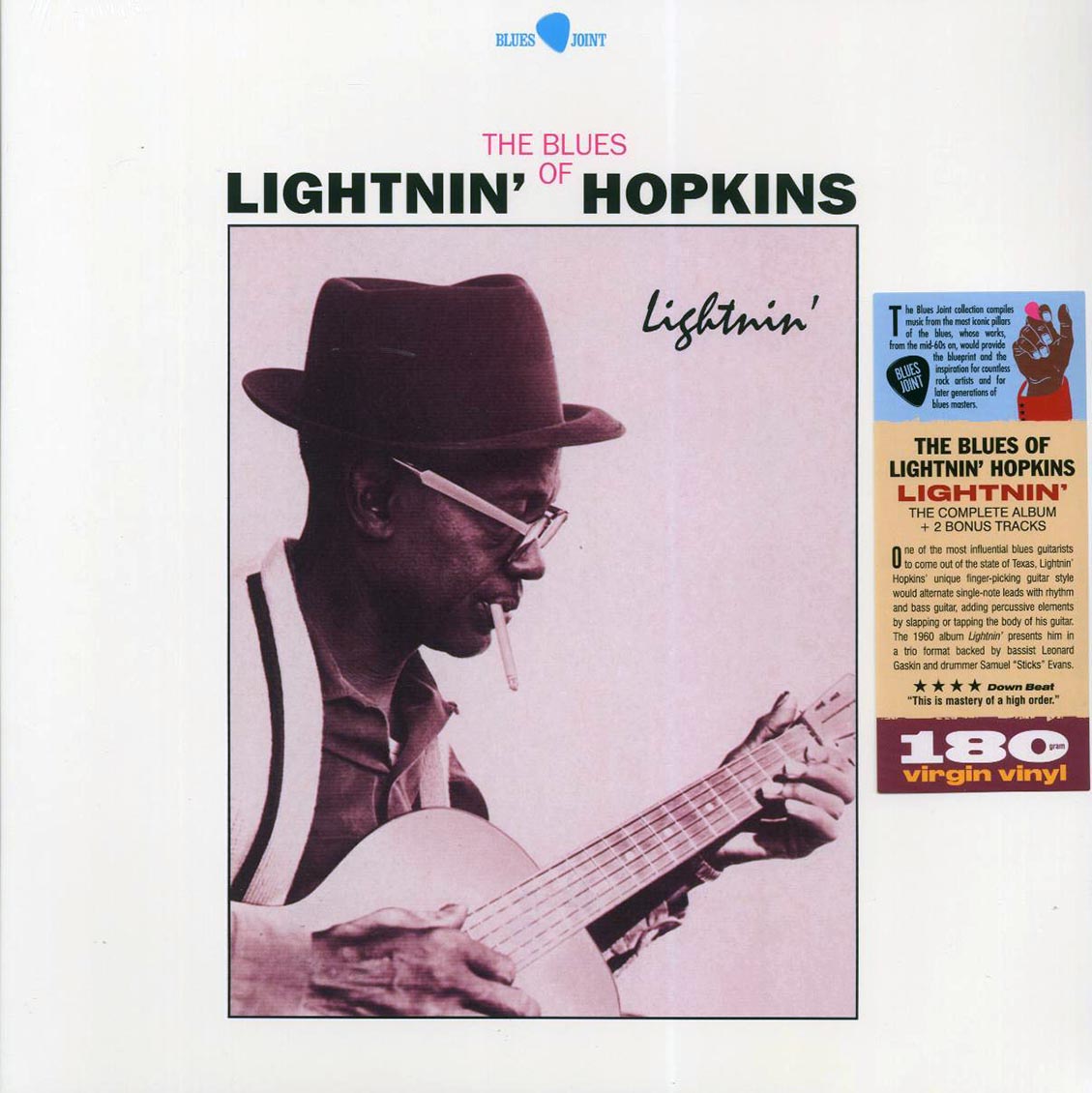 Lightnin' Hopkins - The Blues Of Lightnin' Hopkins (+bonus track) (ltd. ed.) (180g) vinyl LP front cover