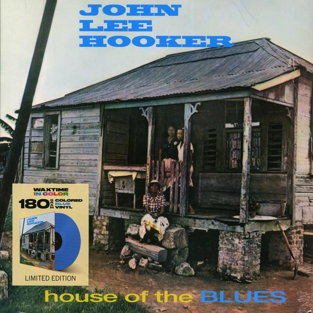 John Lee Hooker - House Of The Blues (+2 bonus tracks) (ltd. ed.) (180g) (blue vinyl) vinyl LP front cover