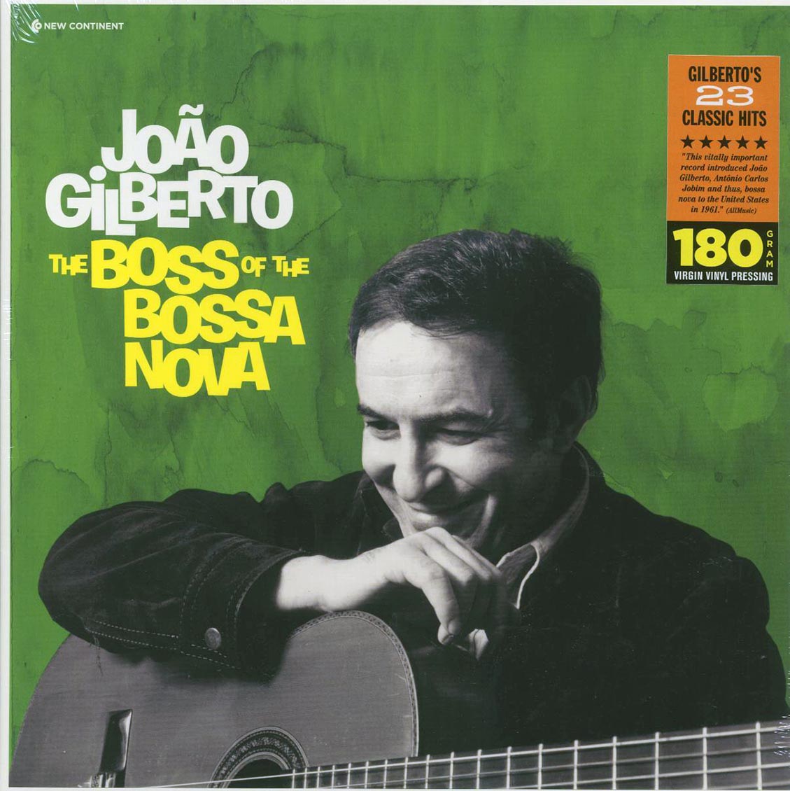Joao Gilberto - The Boss Of The Bossa Nova (23 tracks) (ltd. ed.) (180g) vinyl LP front cover