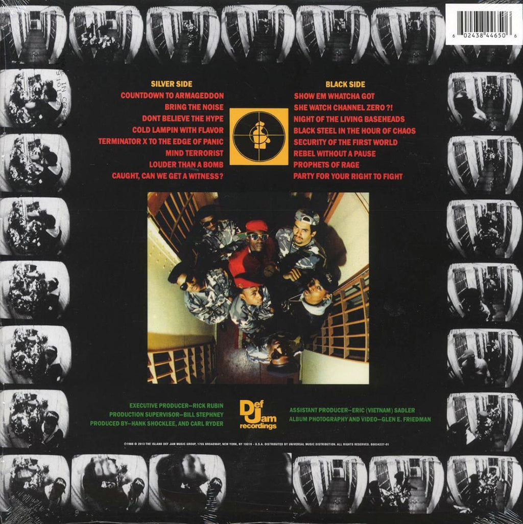 Public Enemy - It Takes A Nation Of Millions To Hold Us Back (ltd. ed.) (red vinyl) vinyl LP back cover