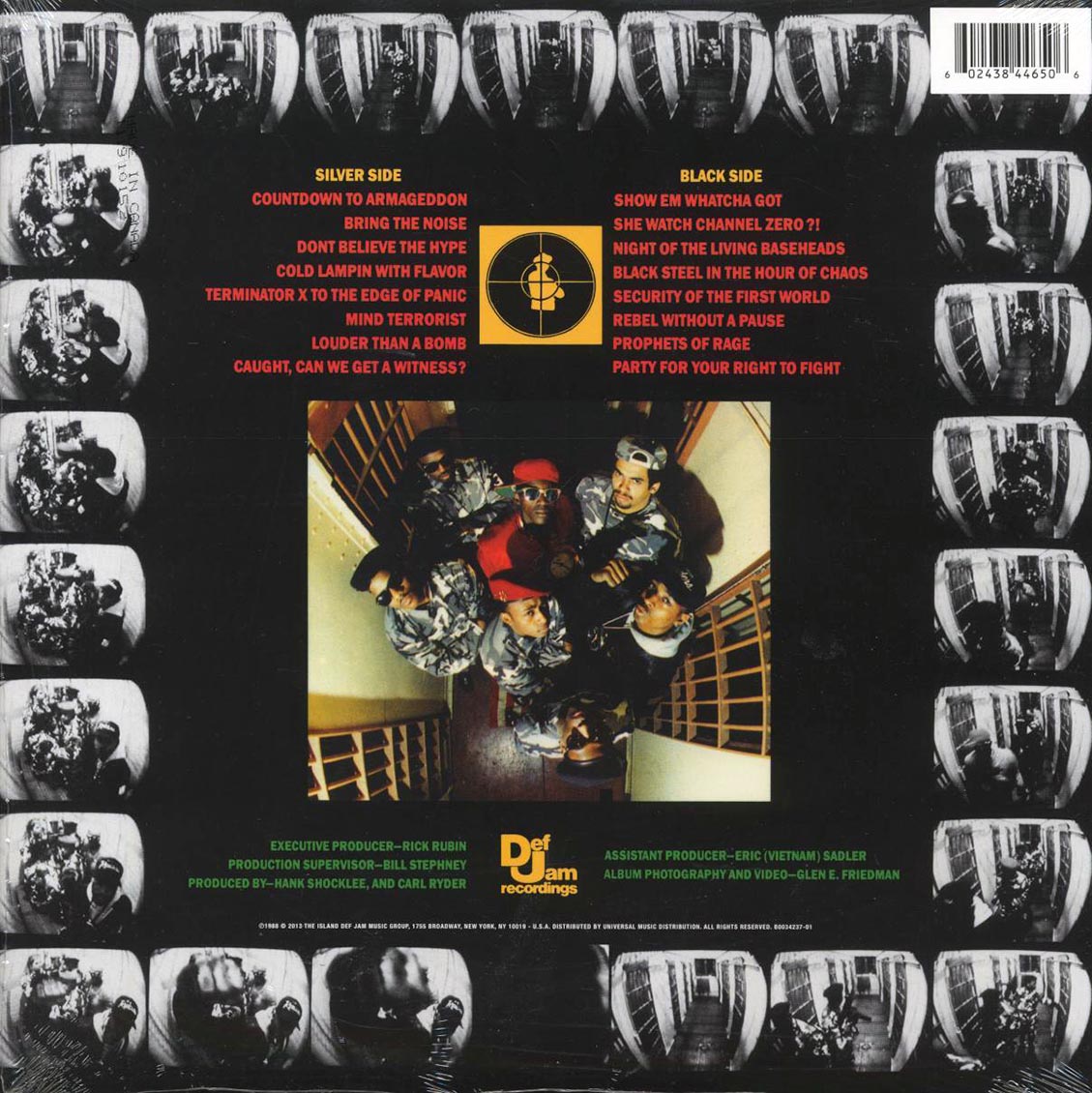 Public Enemy - It Takes A Nation Of Millions To Hold Us Back (ltd. ed.) (red vinyl) vinyl LP back cover