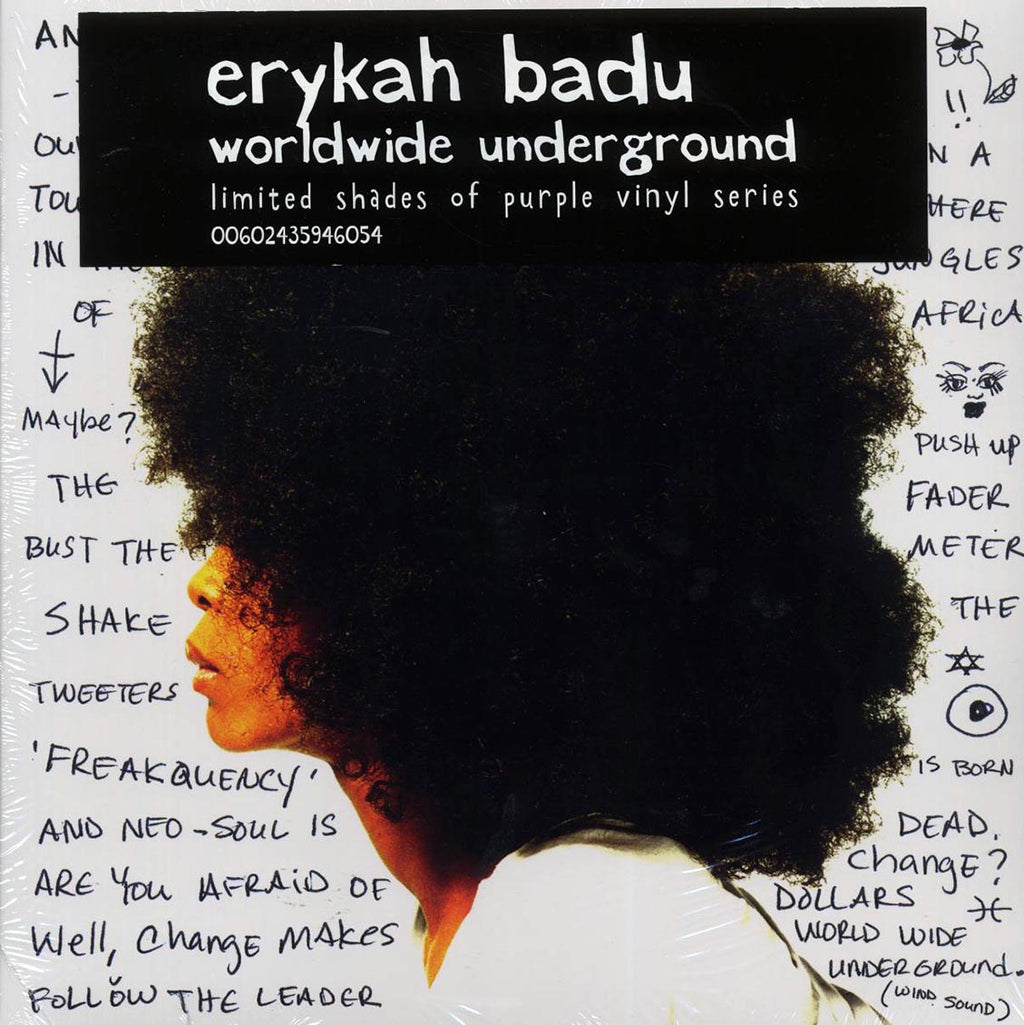 Erykah Badu - Worldwide Underground (ltd. ed.) (purple vinyl) vinyl LP front cover