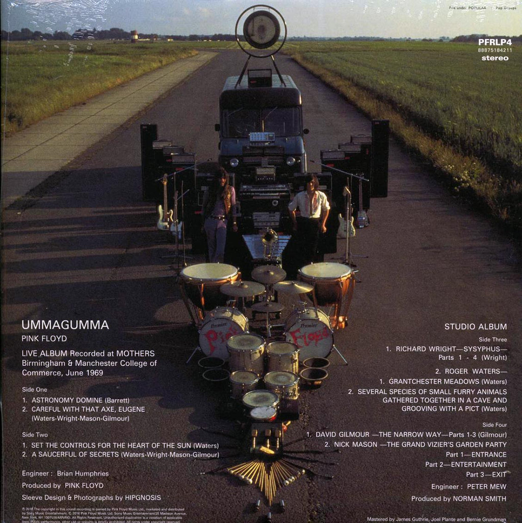 Pink Floyd - Ummagumma (stereo) (2xLP) (180g) vinyl LP back cover