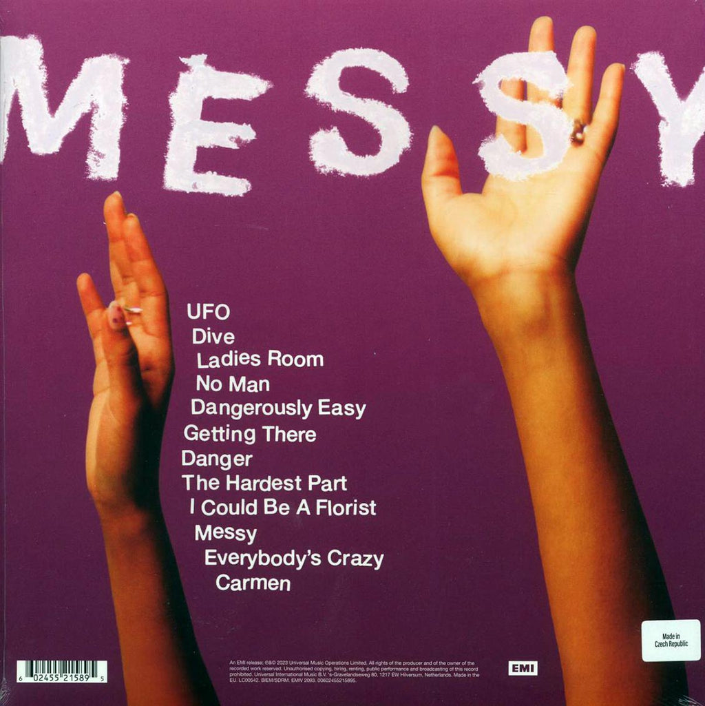Olivia Dean - Messy vinyl LP back cover