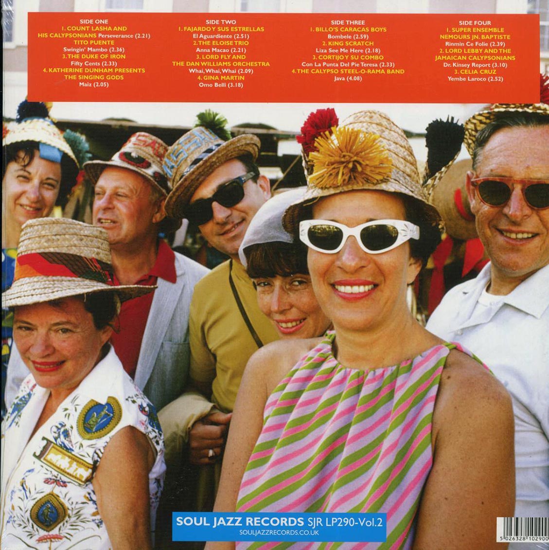 Various - 90 Degrees Of Shade Volume 2: Hot Jump-Up Island Sounds From The Caribbean (2xLP) vinyl LP back cover
