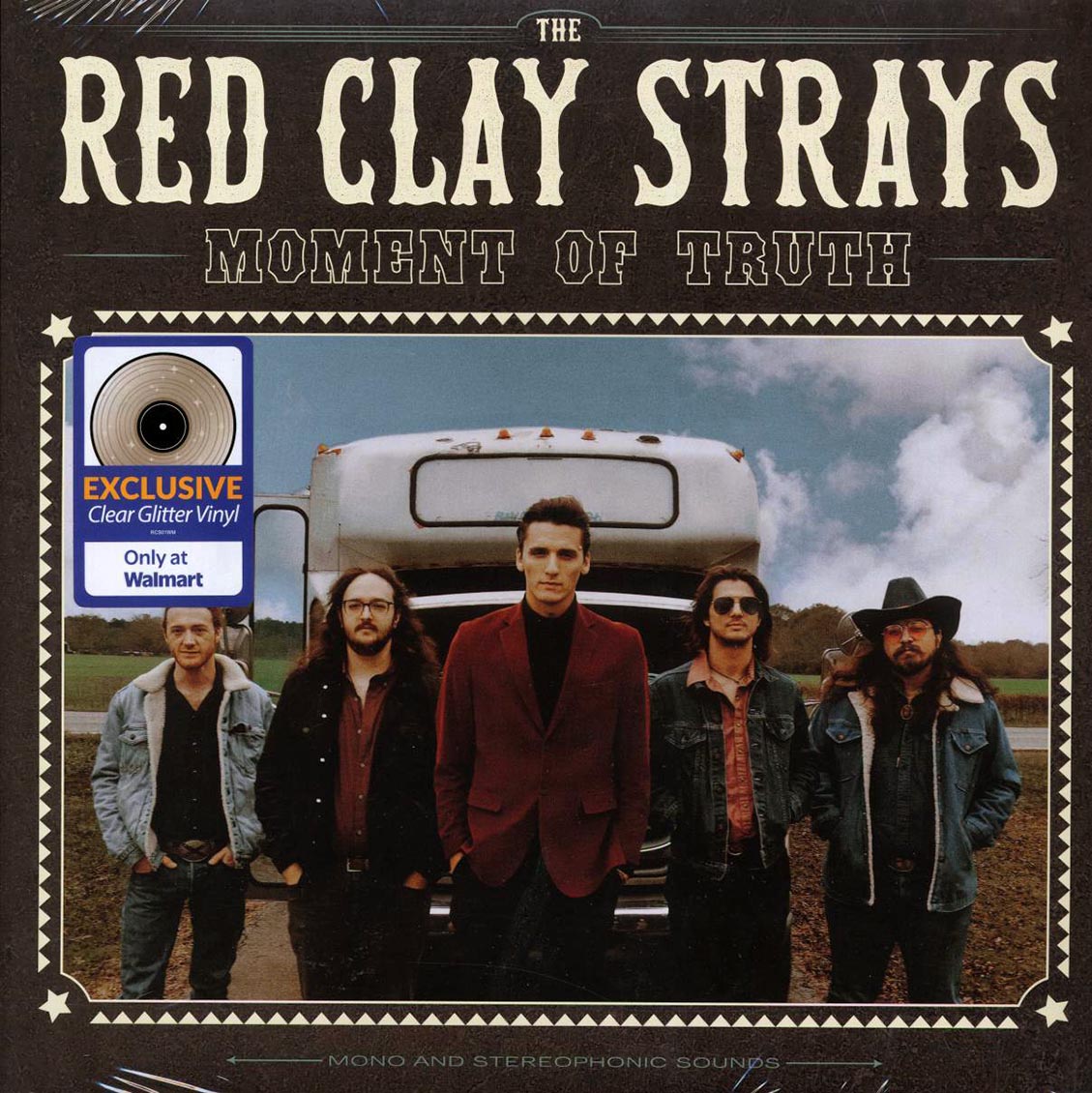 The Red Clay Strays - Moment Of Truth (clear glitter vinyl) vinyl LP front cover