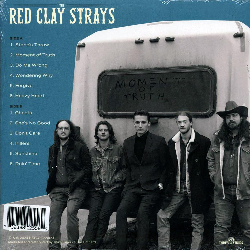 The Red Clay Strays - Moment Of Truth (clear glitter vinyl) vinyl LP back cover