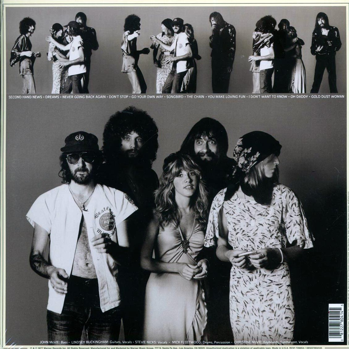 Fleetwood Mac - Rumours (colored vinyl) vinyl LP back cover
