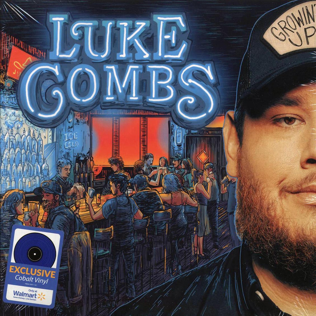Luke Combs - Growin' Up (cobalt vinyl) — front cover