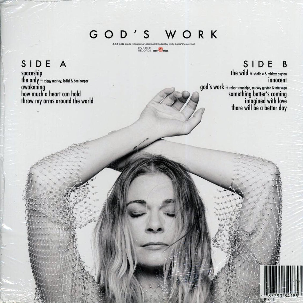 LeAnn Rimes - God's Work (gold vinyl) vinyl LP back cover