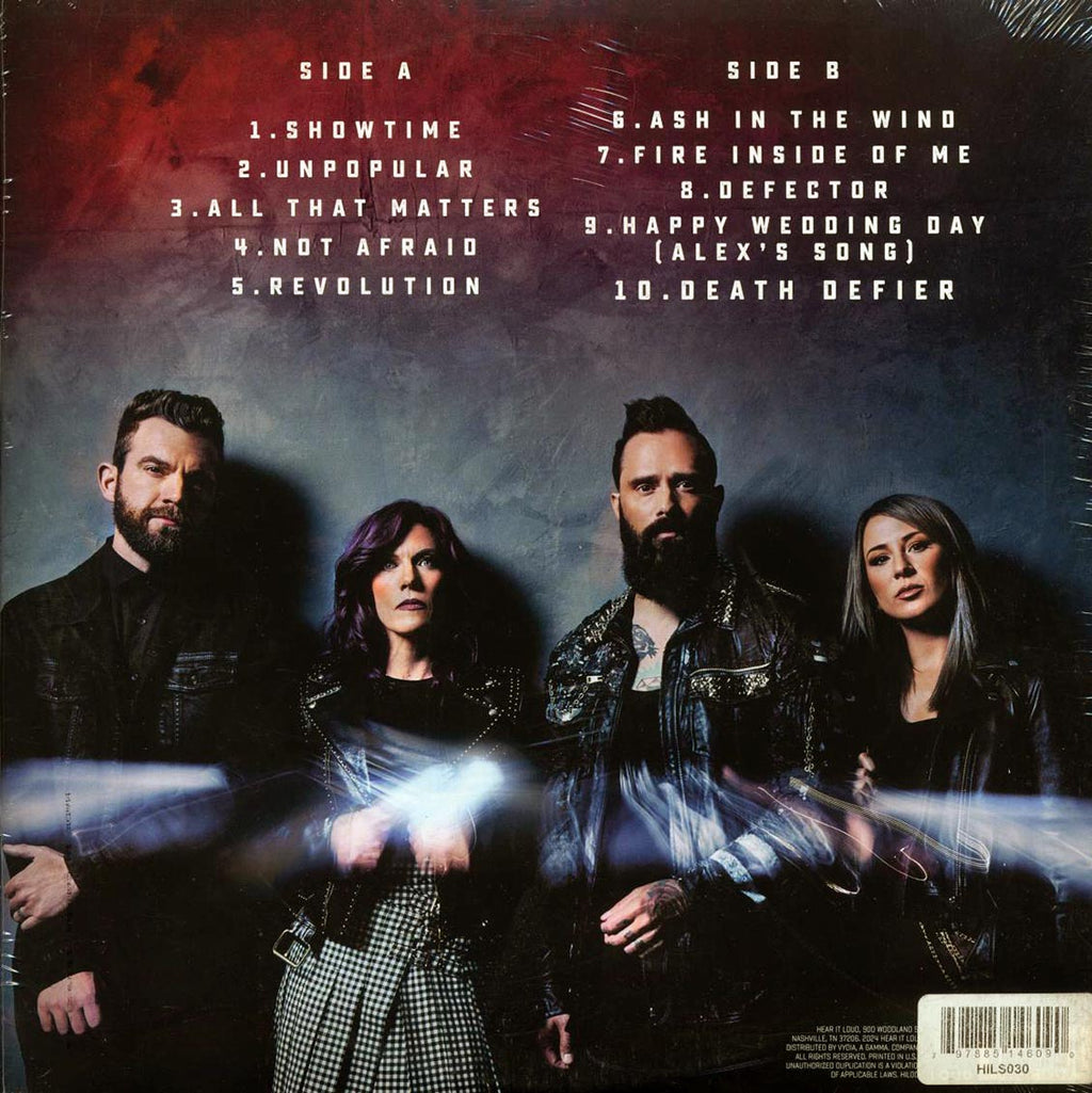 Skillet - Revolution (blue/black vinyl) vinyl LP back cover