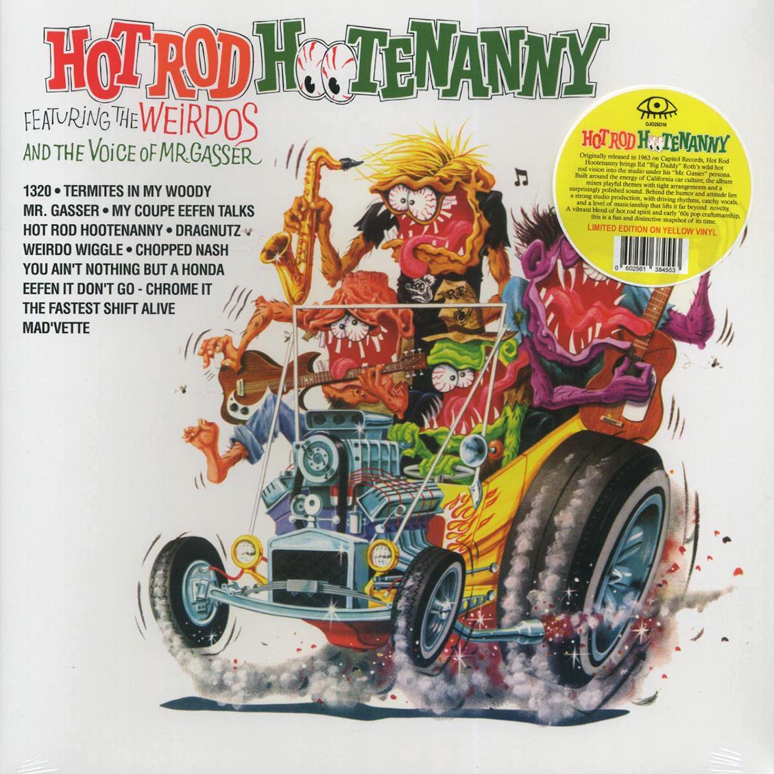 Mr. Gasser & The Weirdos - Hot Rod Hootenanny vinyl LP front cover