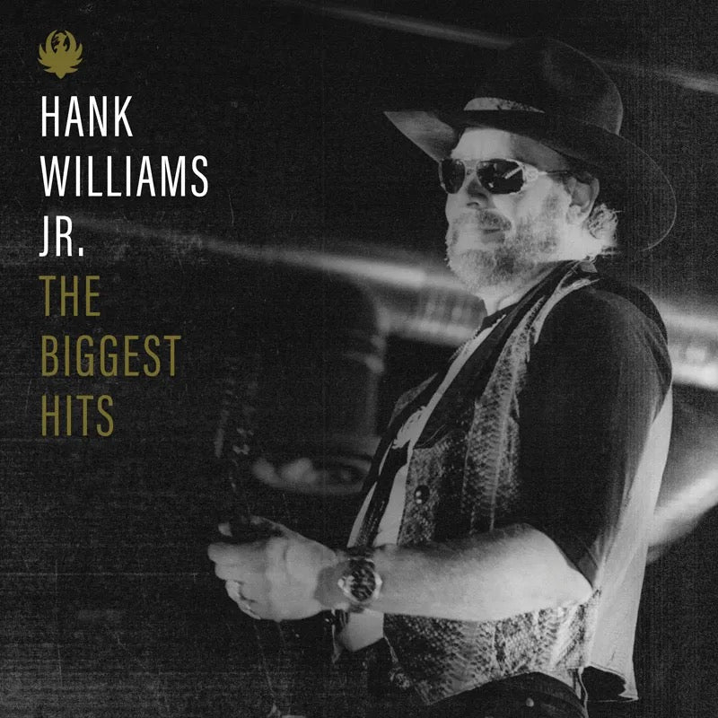 Hank Williams Jr. The Biggest Hits gold vinyl LP cover