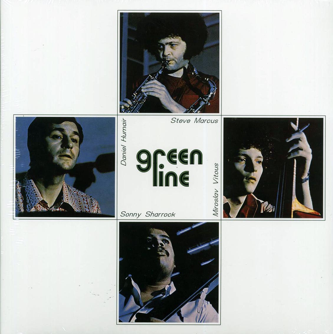 Steve Marcus, Miroslav Vitous, Sonny Sharrock, Daniel Humair - Green Line vinyl LP front cover