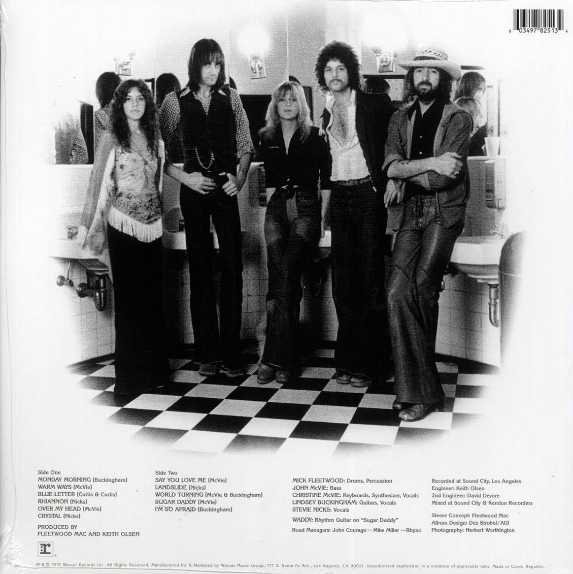 Fleetwood Mac - Fleetwood Mac (green vinyl) vinyl LP back cover
