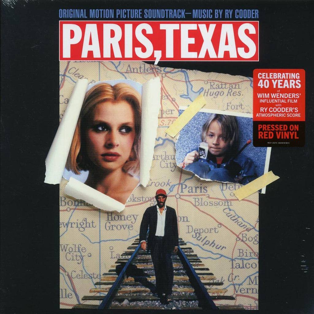Ry Cooder - Paris, Texas: Original Motion Picture Soundtrack (red vinyl) (remastered) vinyl LP front cover