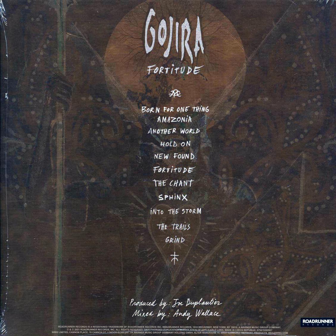 Gojira - Fortitude (splatter vinyl) vinyl LP back cover