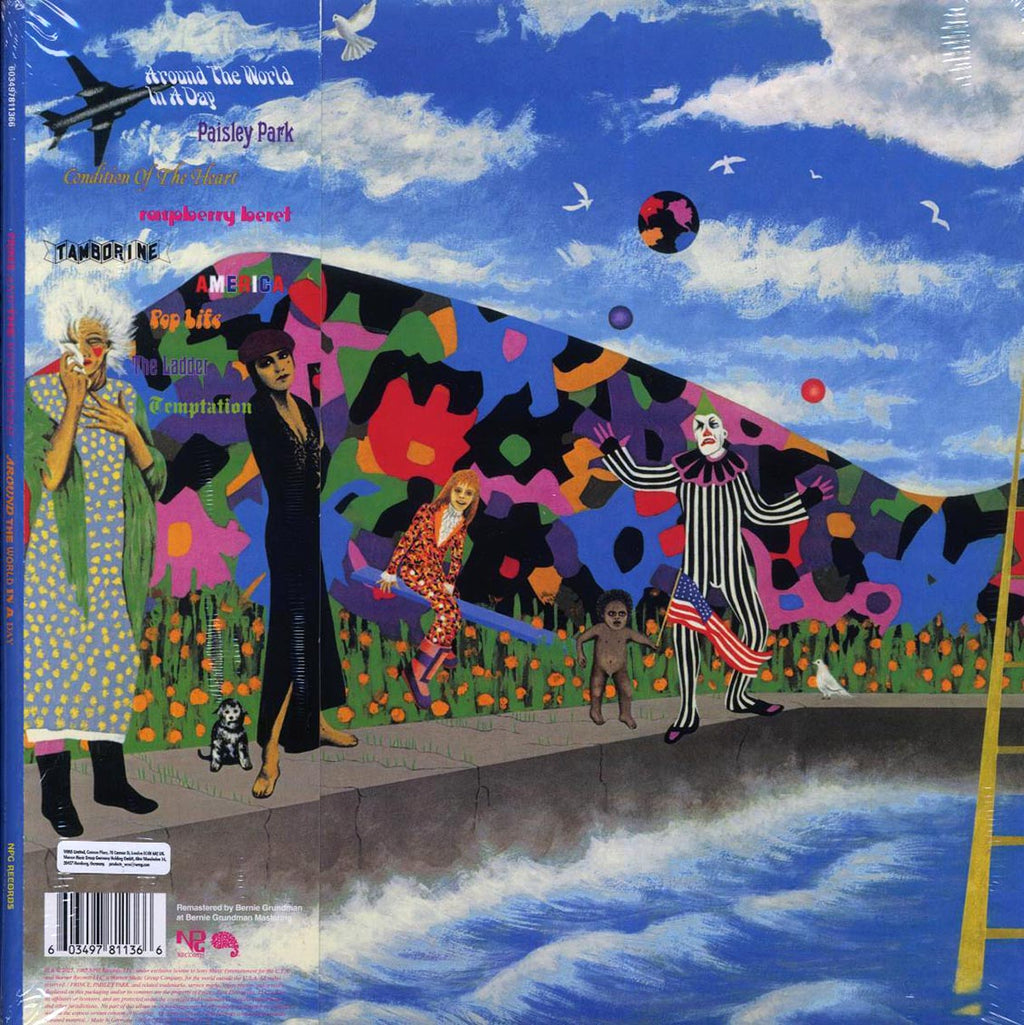 Prince & The Revolution - Around The World In A Day (remastered) vinyl LP back cover