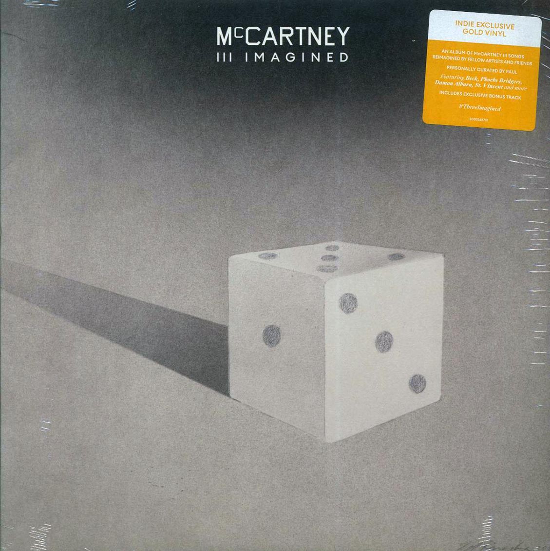 McCartney - McCartney III Imagined (+bonus track) (2xLP) (gold vinyl) vinyl LP front cover
