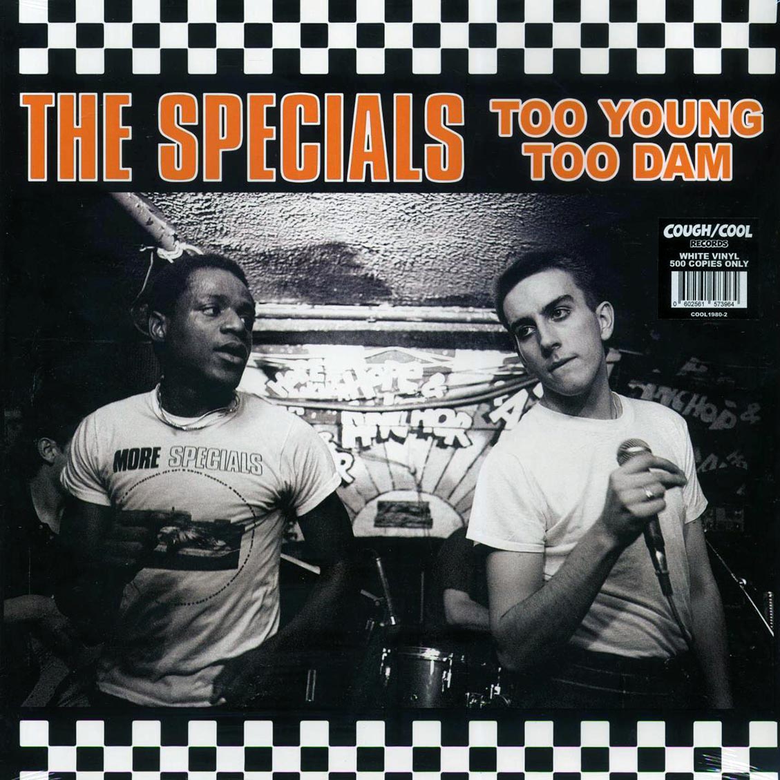 The Specials - Too Young To Dam: Live Old Grey Whistle Test, October 2, 1979 (ltd. 500 copies made) (white vinyl) vinyl LP front cover