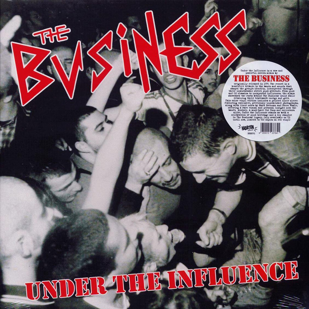 The Business - Under The Influence (ltd. 500 copies made) (red vinyl) vinyl LP front cover