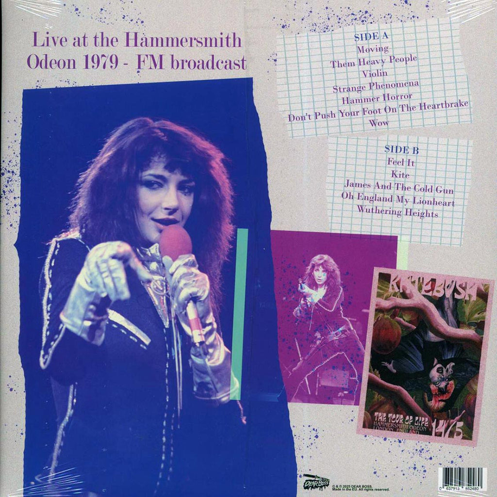 Kate Bush - Oh, England: Live At The Hammersmith Odeon 1979 vinyl LP back cover