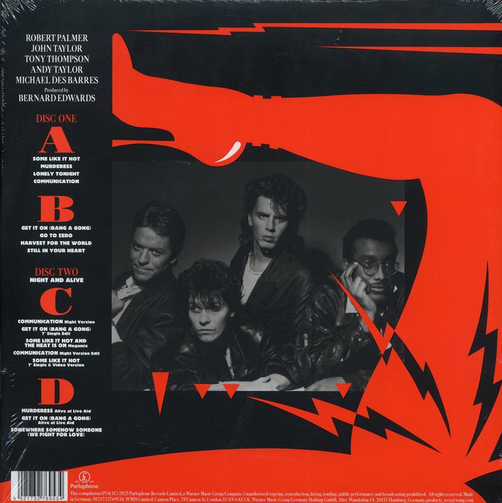 The Power Station - The Power Station DLX (2xLP) (deluxe edition) (remastered) vinyl LP back cover