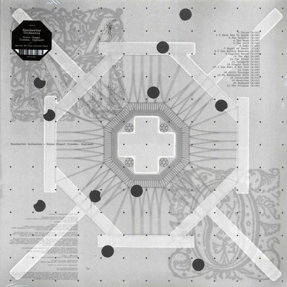 Manchester Orchestra - Union Chapel: London, England (2xLP) (blue vinyl) vinyl LP front cover