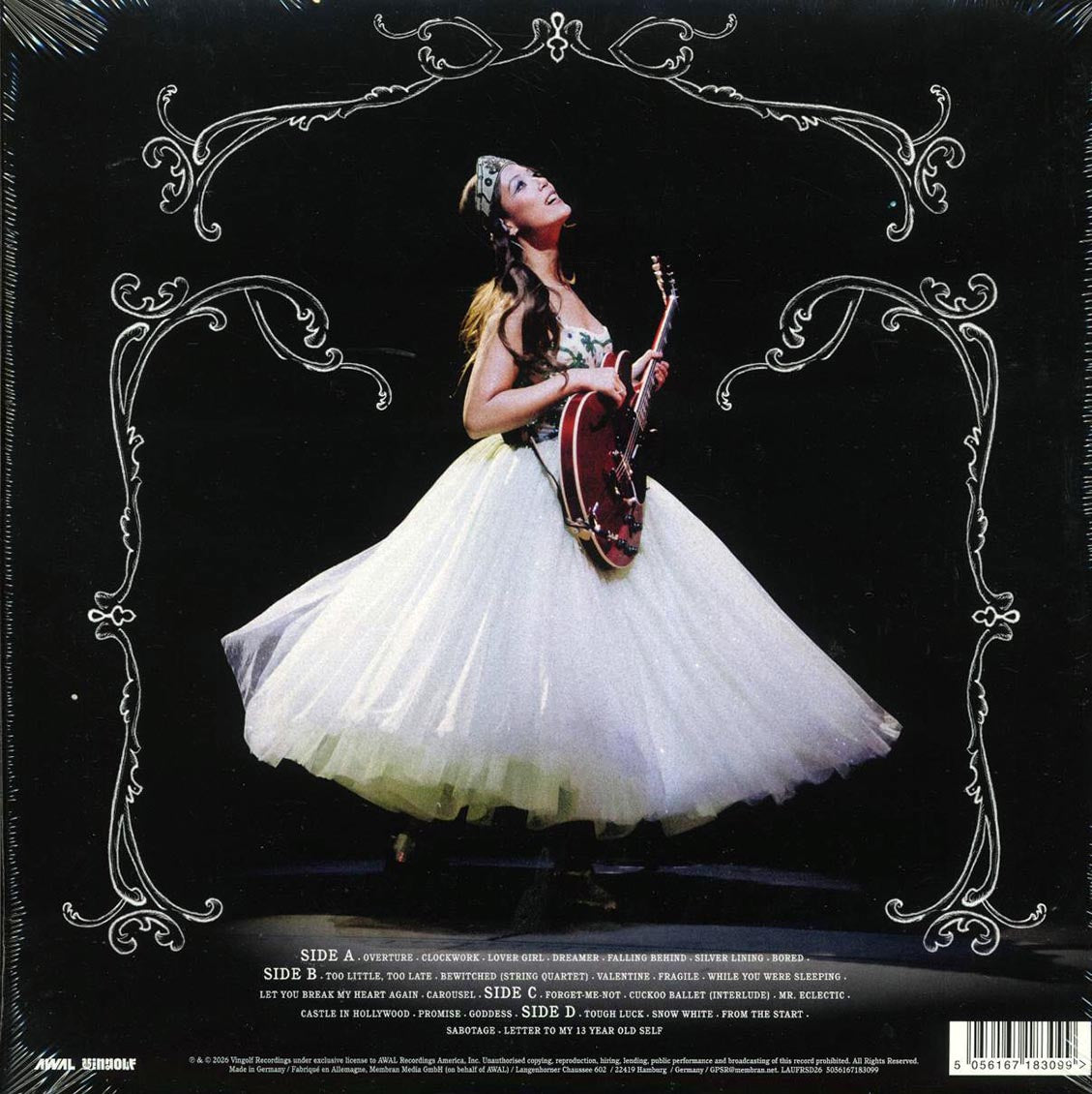 Laufey - A Matter Of Time (Live At Madison Square Garden) (RSD 2026) (2xLP) (red vinyl) vinyl LP back cover