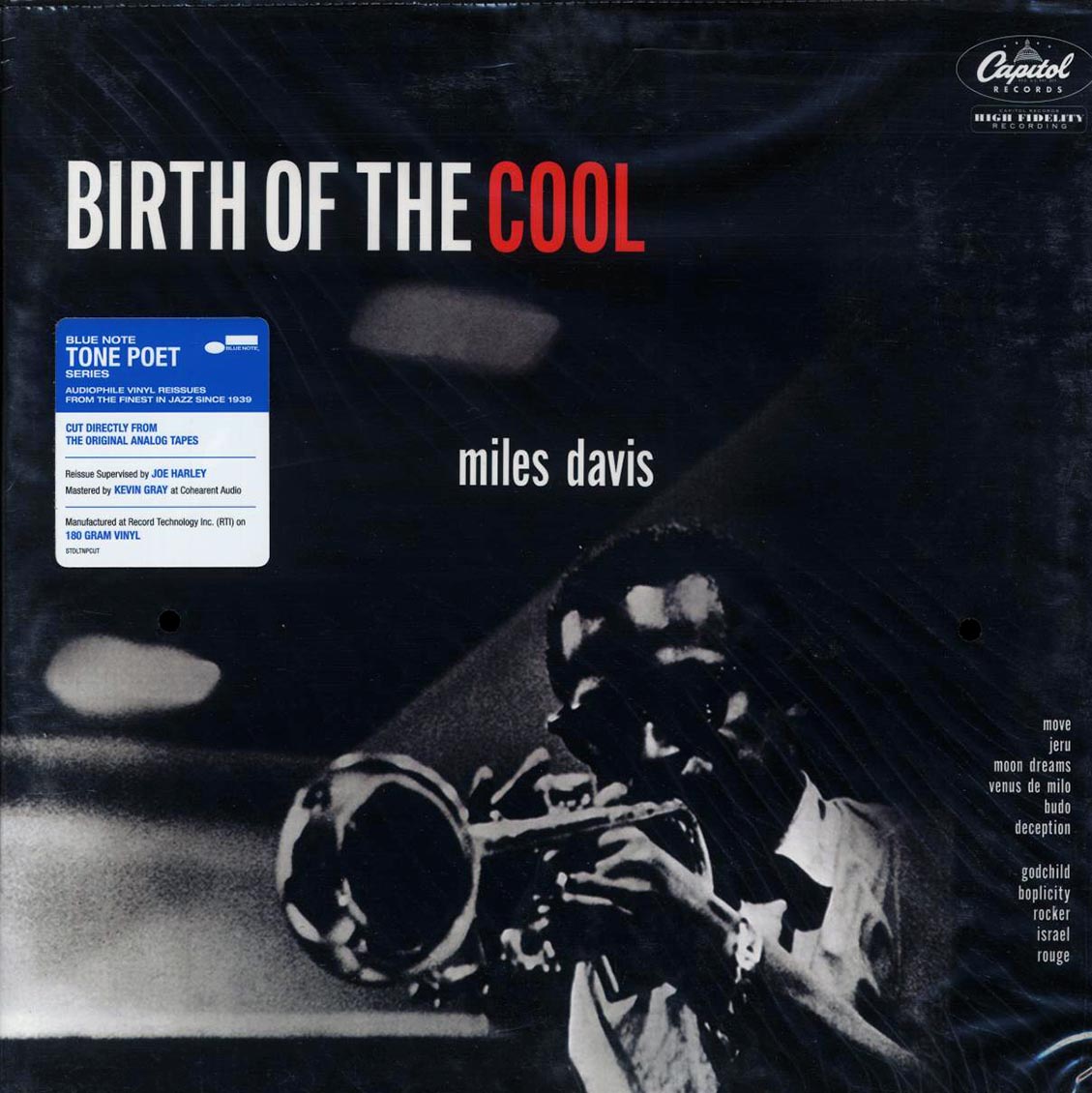 Miles Davis - Birth Of The Cool (mono) (180g) (RTI press) (audiophile) vinyl LP front cover