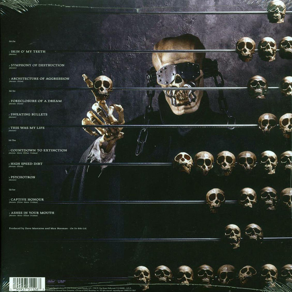 Megadeth - Countdown To Extinction (2xLP) (remastered) vinyl LP back cover