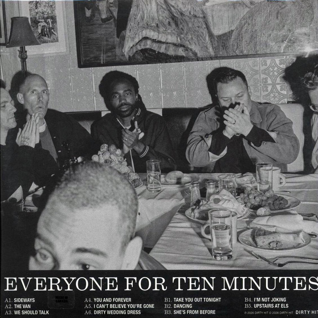 Bleachers - Everyone For Ten Minutes (white vinyl) vinyl LP back cover