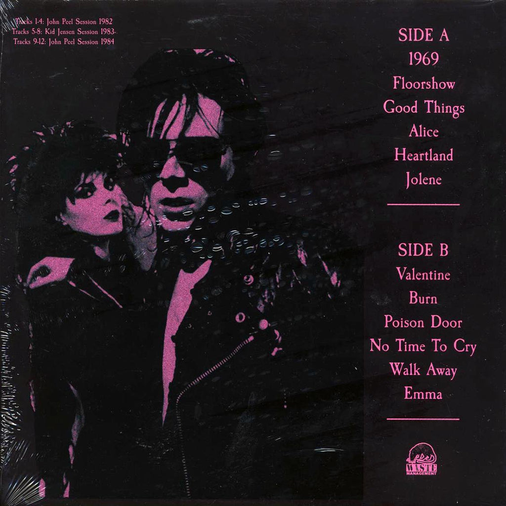 The Sisters Of Mercy - Peel Sessions 82-82 vinyl LP back cover