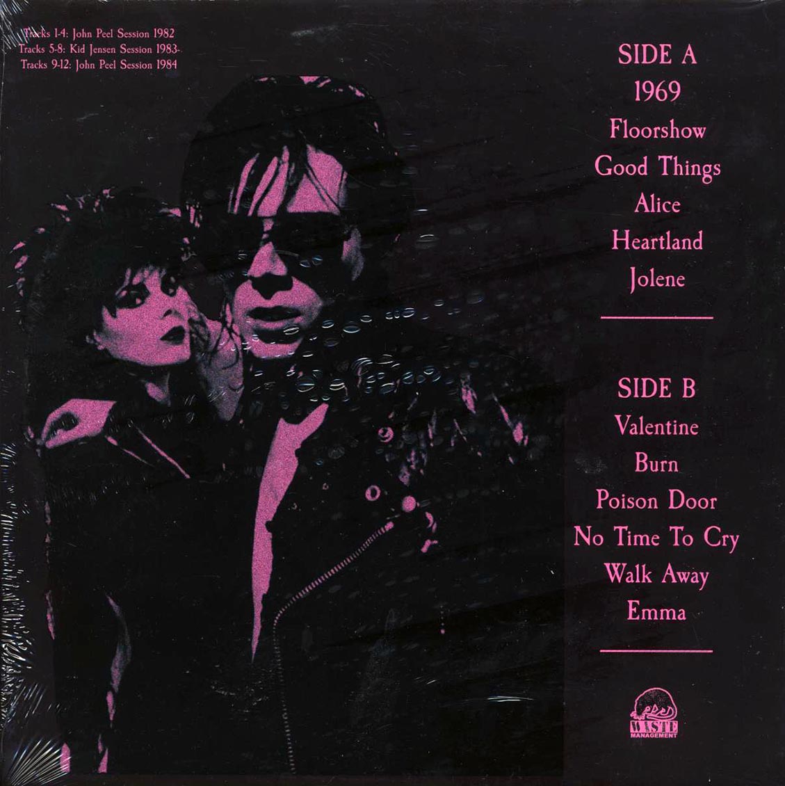 The Sisters Of Mercy - Peel Sessions 82-82 vinyl LP back cover