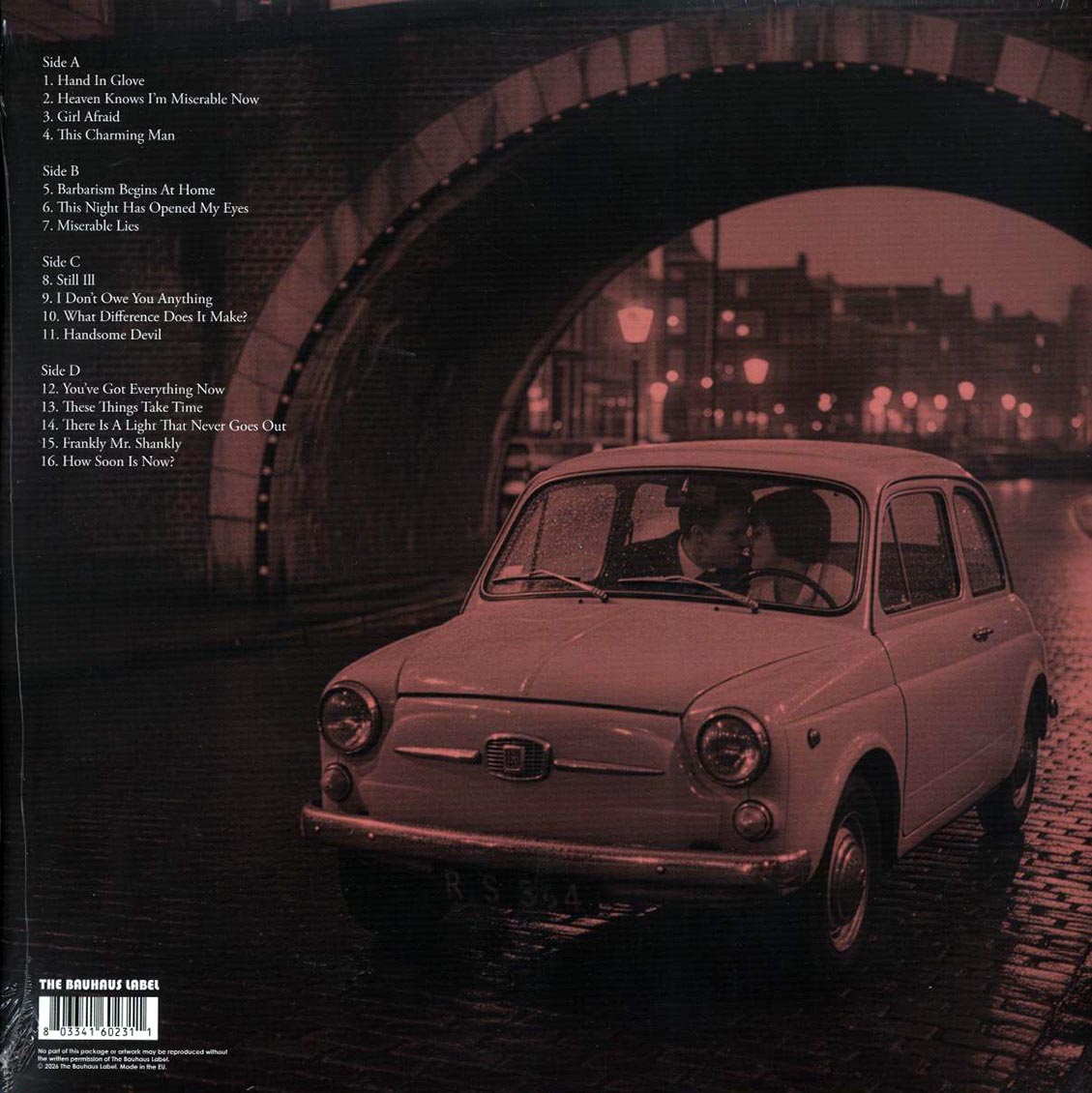 The Smiths - Red Light Never Goes Out: Live In Holland & England (2xLP) vinyl LP back cover