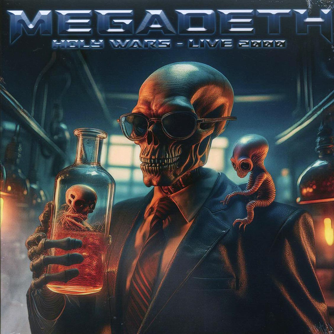 Megadeth - Holy Wars: Live 2000 (red/black splatter vinyl) vinyl LP front cover