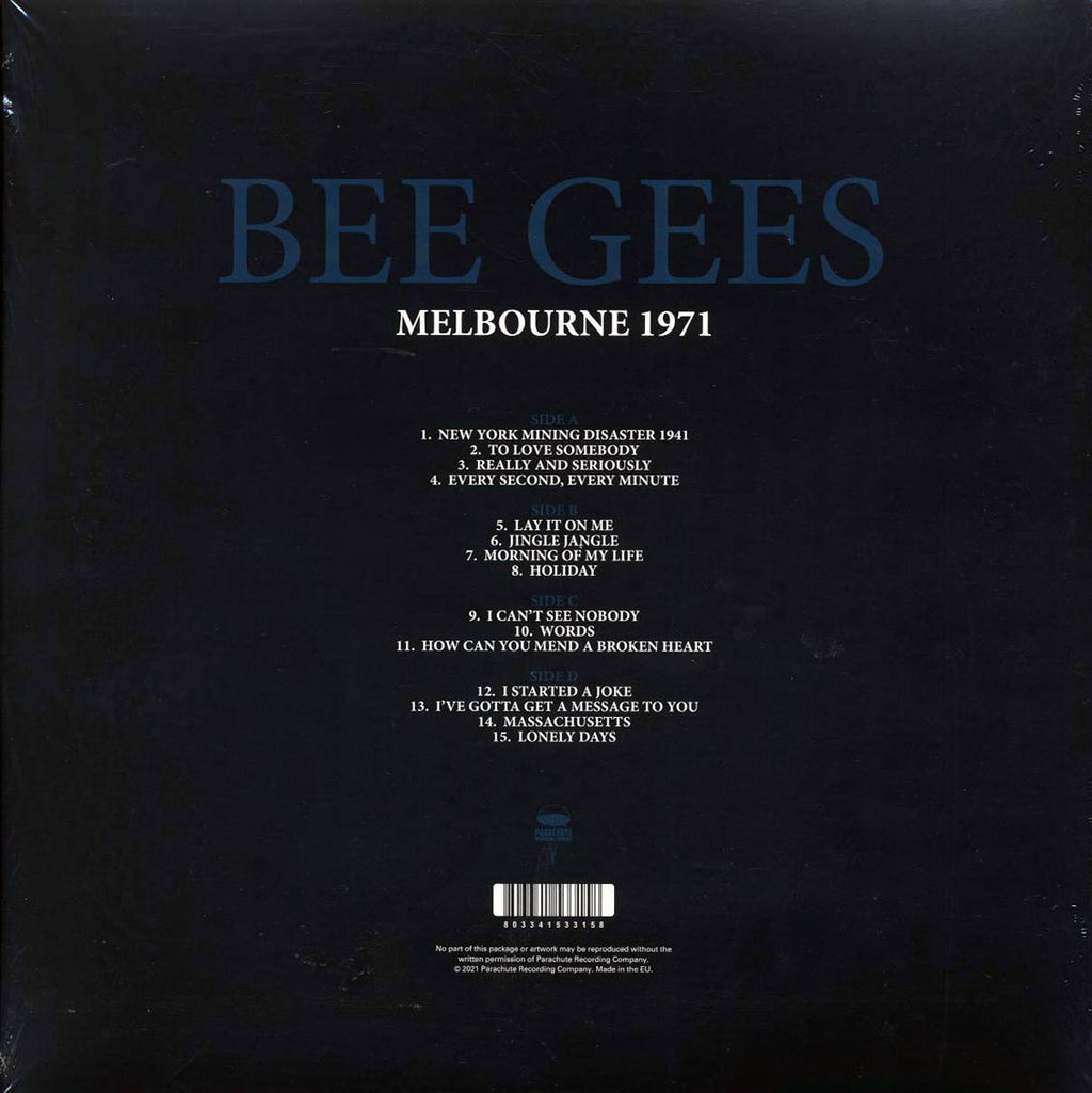 Bee Gees - Melbourne 1971 (2xLP) vinyl LP back cover