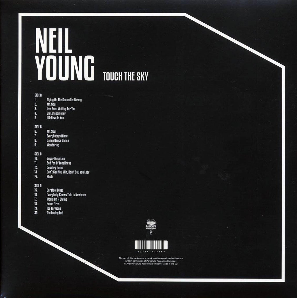 Neil Young - Touch The Sky: Broadcasts And Studio Reshearsals 1967-1984 (2xLP) vinyl LP back cover