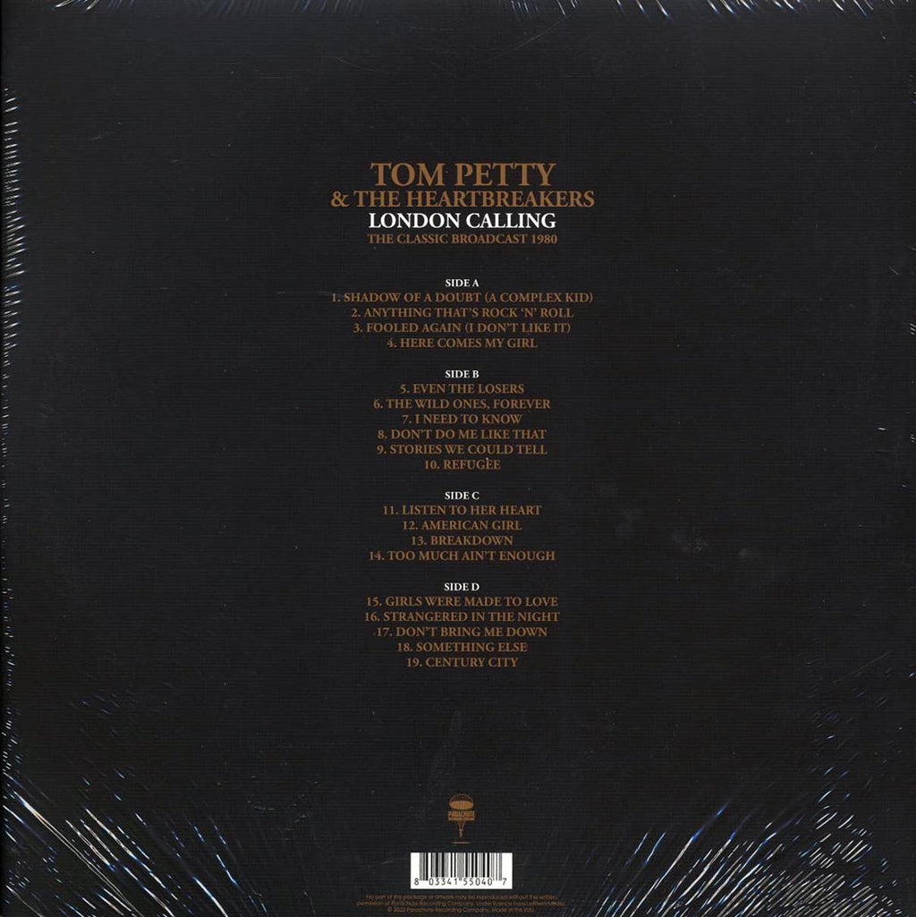 Tom Petty & The Heartbreakers - London Calling The Classic Broadcast 1980 (2xLP) vinyl LP back cover