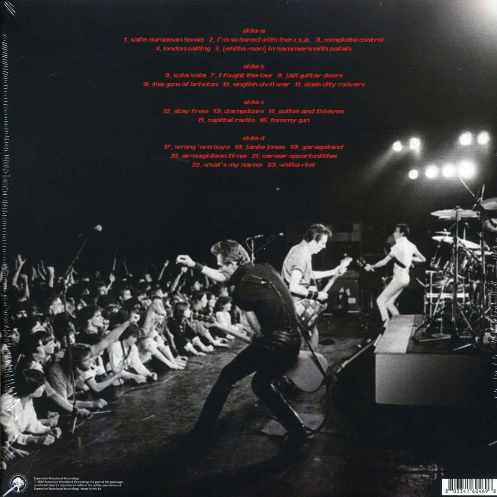 The Clash - Palladium NYC 1979 (2xLP) (red vinyl) vinyl LP back cover