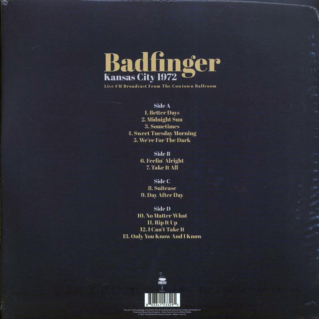 Badfinger - Kansas City 1972 (2xLP) vinyl LP back cover