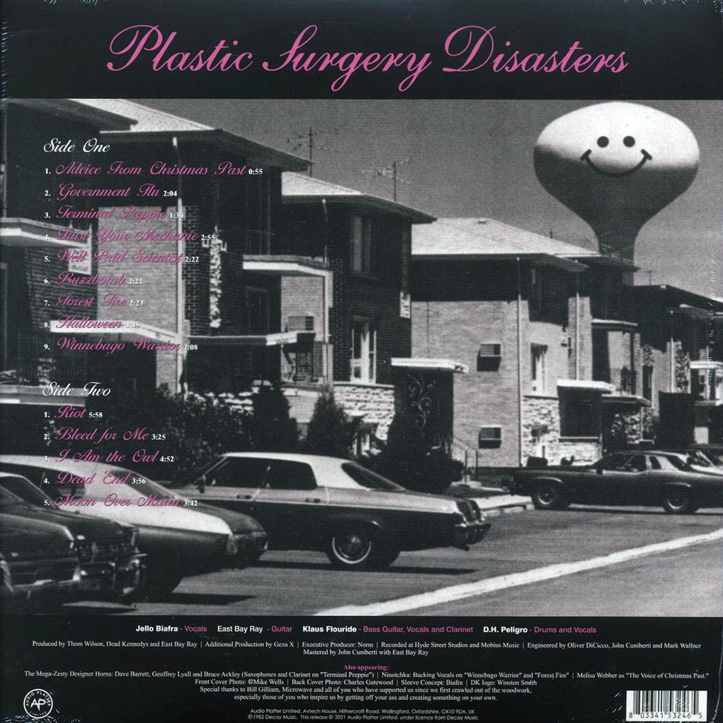 Dead Kennedys - Plastic Surgery Disasters vinyl LP back cover