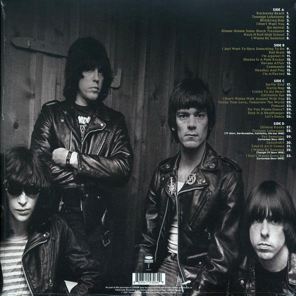 Ramones - The Cretin Hop: Live Broadcast From The Second Chance Saloon February 1979 (2xLP) vinyl LP back cover