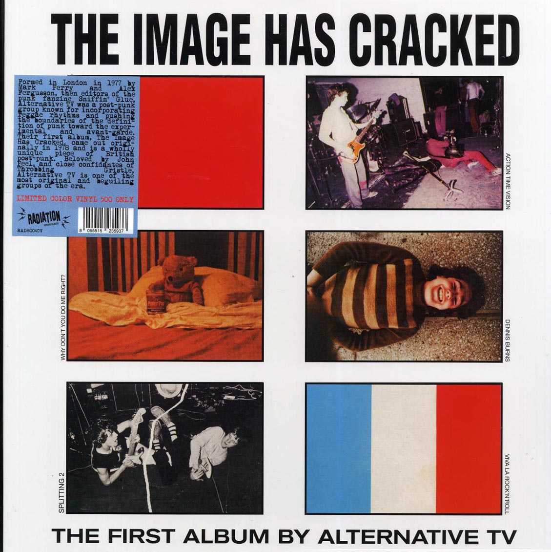 Alternative TV - The Image Has Cracked (ltd. 500 copies made) (red vinyl) vinyl LP front cover