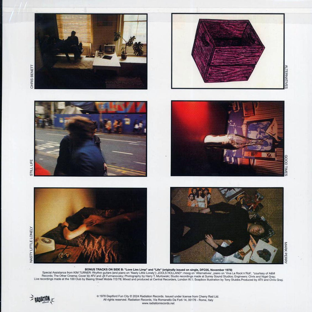 Alternative TV - The Image Has Cracked (ltd. 500 copies made) (red vinyl) vinyl LP back cover