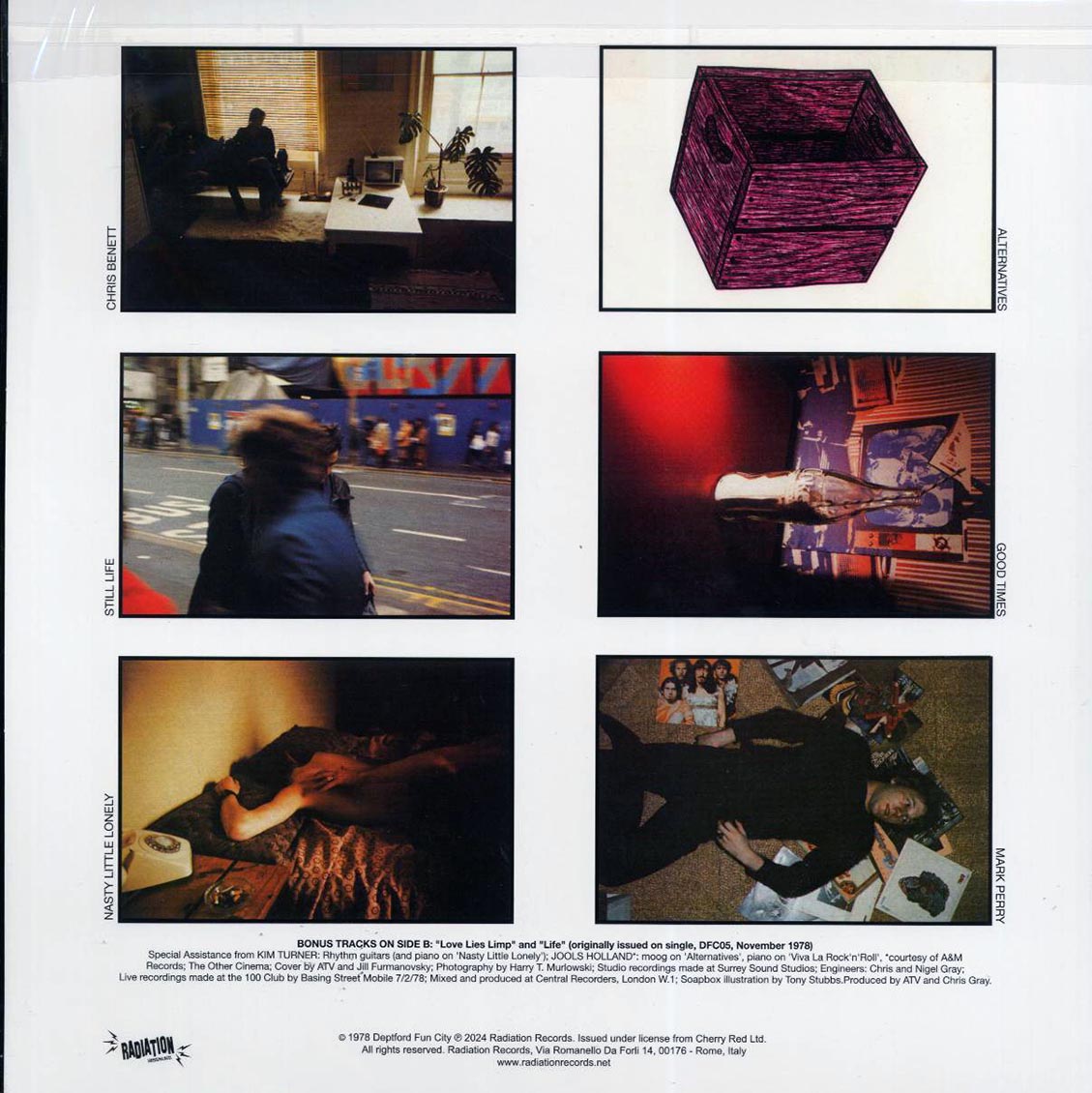 Alternative TV - The Image Has Cracked (ltd. 500 copies made) (red vinyl) vinyl LP back cover