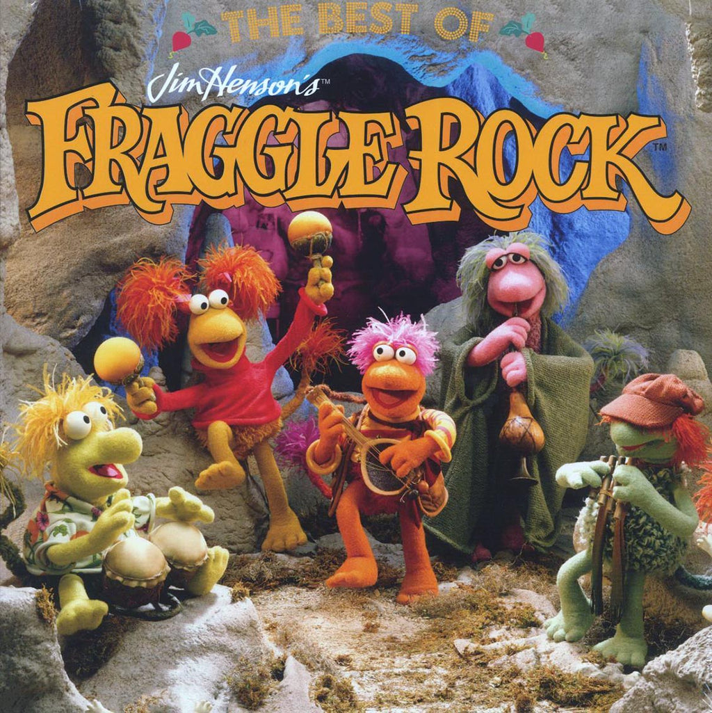 The Fraggles - The Best Of Jim Henson's Fraggle Rock (ltd. 300 copies made) (mokey stripe/splatter) vinyl LP front cover